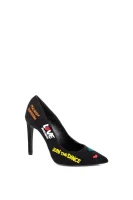 I Love Embrodeiry 1 Stilettoes Love Moschino 	fekete	