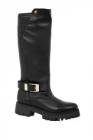 Biker Quilted Boots Love Moschino 	fekete	
