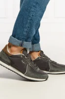 Sneakers tornacipő TINKER CITY SMART bőr hozzáadásával Pepe Jeans London 	szürke	