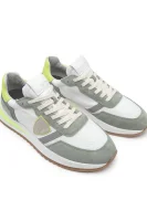 Bőr sneakers tornacipő Philippe Model 	zöld	