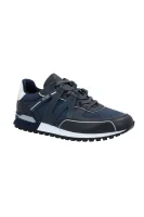 Sneakers tornacipő Parkour-L_Runn_txmx bőr hozzáadásával BOSS BLACK 	sötét kék	