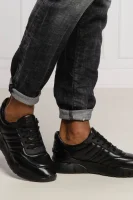 Bőr sneakers tornacipő BIKO Bally 	fekete	