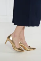 Bőr tűsarkú cipő ALINA FLEX PUMP Michael Kors 	sárga	