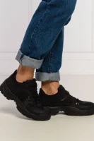 Sneakers tornacipő bőr hozzáadásával Kenzo 	fekete	