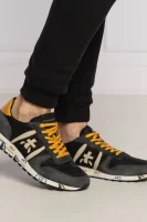 Sneakers tornacipő ERIC bőr hozzáadásával Premiata 	grafit	