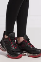 Sneakers tornacipő OLYMPIA bőr hozzáadásával Michael Kors 	fekete	