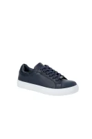 Bőr tornacipő BOSS Kidswear 	sötét kék	