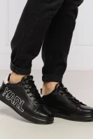 Bőr tornacipő KAPRI Karl Lagerfeld 	fekete	