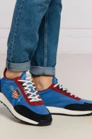 Sneakers tornacipő Garold bőr hozzáadásával Gant 	kék	