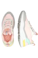 Sneakers tornacipő bőr hozzáadásával Pepe Jeans London 	rózsaszín	
