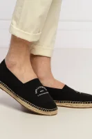 Espadrilles cipő KAMINO bőr hozzáadásával Karl Lagerfeld 	fekete	