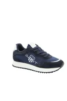 Sneakers tornacipő Bevinda bőr hozzáadásával Gant 	sötét kék	