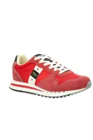 Sneakers tornacipő QUARTZ 01 bőr hozzáadásával BLAUER 	piros	