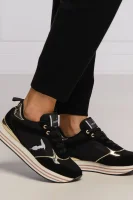 Sneakers tornacipő CELTIK bőr hozzáadásával Trussardi 	fekete	