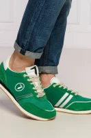 Bőr sneakers tornacipő FREDDY Trussardi 	zöld	