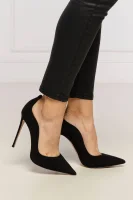 Bőr tűsarkú cipő Le Silla 	fekete	