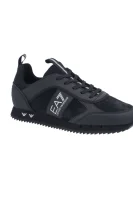 Sneakers tornacipő bőr hozzáadásával EA7 	fekete	