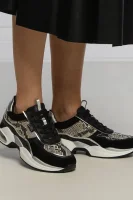 Bőr sneakers tornacipő VENTURA Lazare Karl Lagerfeld 	szürke	