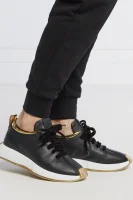 Bőr sneakers tornacipő Giuseppe Zanotti 	fekete	