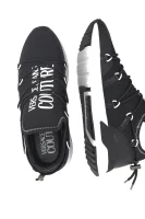 Sneakers tornacipő NEOPRENE bőr hozzáadásával Versace Jeans Couture 	fekete	