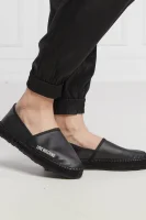 Bőr espadrilles cipő Love Moschino 	fekete	