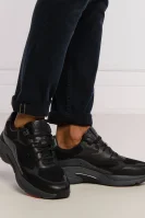 Sneakers tornacipő Ardical Runn bőr hozzáadásával BOSS BLACK 	fekete	