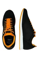 Bőr sneakers tornacipő Paul&Shark 	fekete	