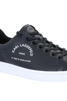 Bőr tornacipő KOURT Maison Karl Lagerfeld 	fekete	
