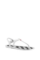 Checked Jelly Sandals Love Moschino 	fehér	