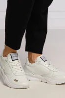 Bőr sneakers tornacipő KIRI Trussardi 	fehér	