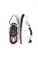 Sneakers tornacipő deconstructed basket bőr hozzáadásával Tommy Jeans 	fehér	