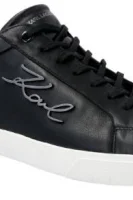 Bőr tornacipő SKOOL Karl Lagerfeld 	fekete	