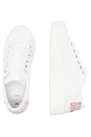 Sneakers tornacipő LOW CUT LACE-UP bőr hozzáadásával Elisabetta Franchi 	fehér	