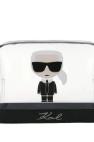 Kozmetikai táska Ikonik Transparent Karl Lagerfeld 	fekete	