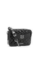 Patent Quilted Satchel Love Moschino 	fekete	