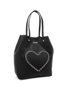 Chain Heart Shopper bag Love Moschino 	fekete	