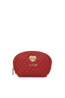 Heart Quilted Cosmetic Bag Love Moschino 	piros	