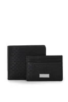 Wallet + Business Card Holder BOSS BLACK 	fekete	