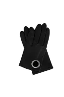DH 73 leather gloves HUGO 	fekete	