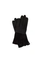 DH 74 leather gloves HUGO 	fekete	