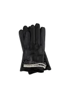 Leather gloves for smartphone Karl Lagerfeld 	fekete	