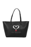 Embossed Heart Shopper bag Love Moschino 	fekete	