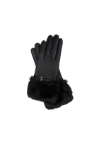 Leather gloves Guess 	fekete	