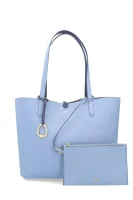 Dvostrana shopper torba + torbica za sitnice Merrimack LAUREN RALPH LAUREN 	kék	