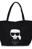 Shopper táska K/Ikonik Karl Lagerfeld 	fekete	