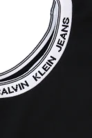Pulóver INTARSIA LOGO | Regular Fit CALVIN KLEIN JEANS 	fekete	