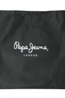 Bőr levéltáska FATIMA Pepe Jeans London 	fekete	