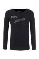 Blúz | Regular Fit Pepe Jeans London 	fekete	