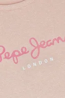 Póló HANA GLITTER | Regular Fit Pepe Jeans London 	világos rózsa	