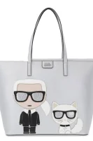 Shopper táska Karl Lagerfeld 	ezüst	